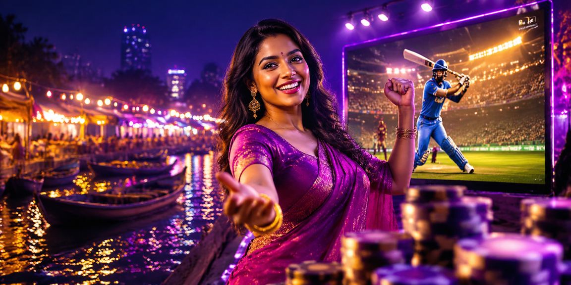 সুন্দরবন অঞ্চলে নাইট মার্কেটের পাশে ক্রিকেট বেটিং অ্যাপ ব্যবহার করছেন একজন ব্যবহারকারী